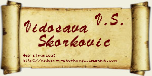 Vidosava Skorković vizit kartica